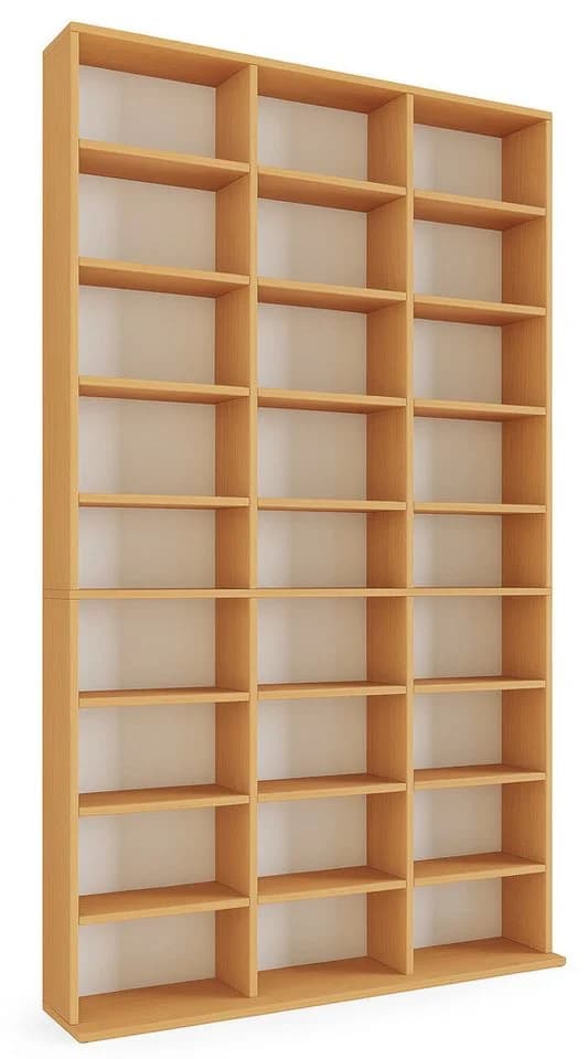 VCM Standregal Megosa XL Braun Holzregal für CDs DVDs Bücher - Bild 2