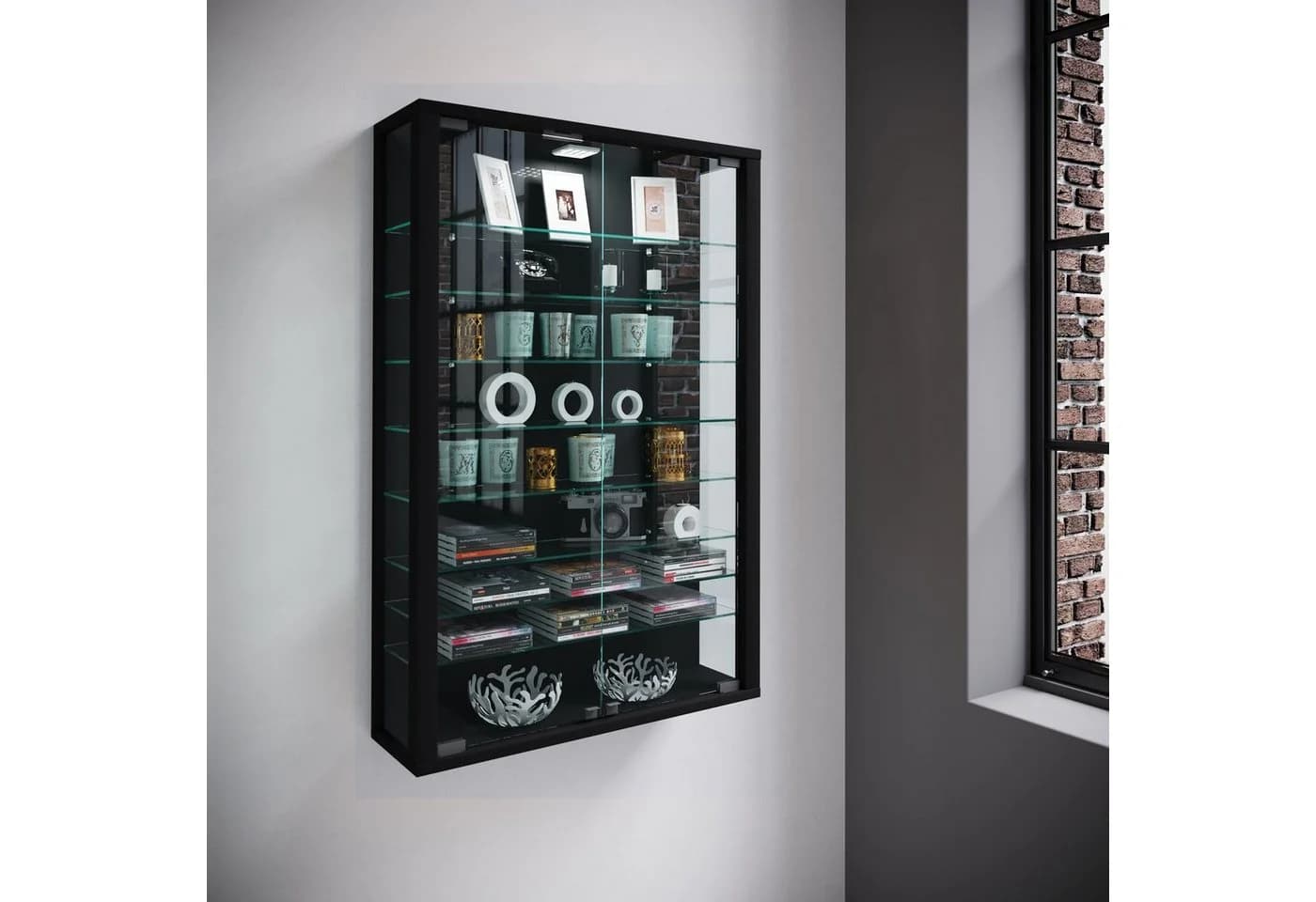VCM Hängevitrine Wandvitrine Glasvitrine Vitrosa Mini - Bild 5