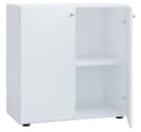 VCM Aktenschrank Lona Weiß 2 Fächer mit Drehtüren Bild 2