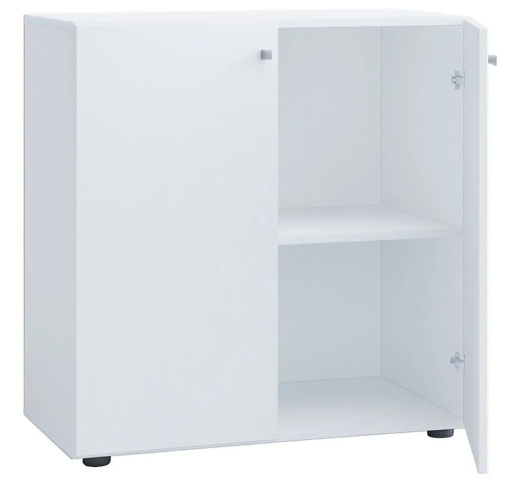 VCM Aktenschrank Lona Weiß 2 Fächer mit Drehtüren - Bild 2