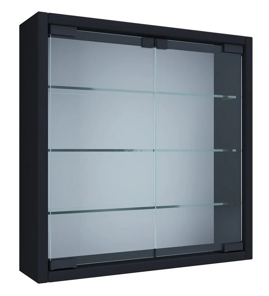 VCM Wandvitrine Mandosa S Schwarz