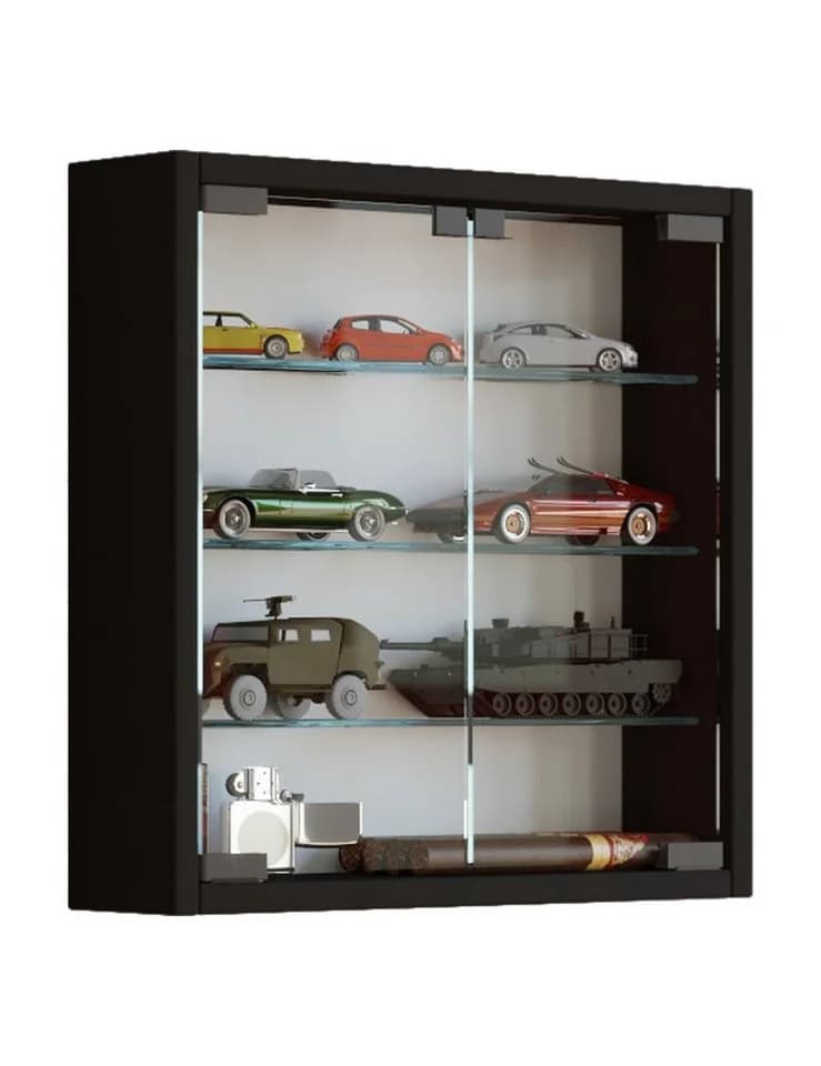 VCM Wandvitrine Mandosa S Schwarz - Bild 2