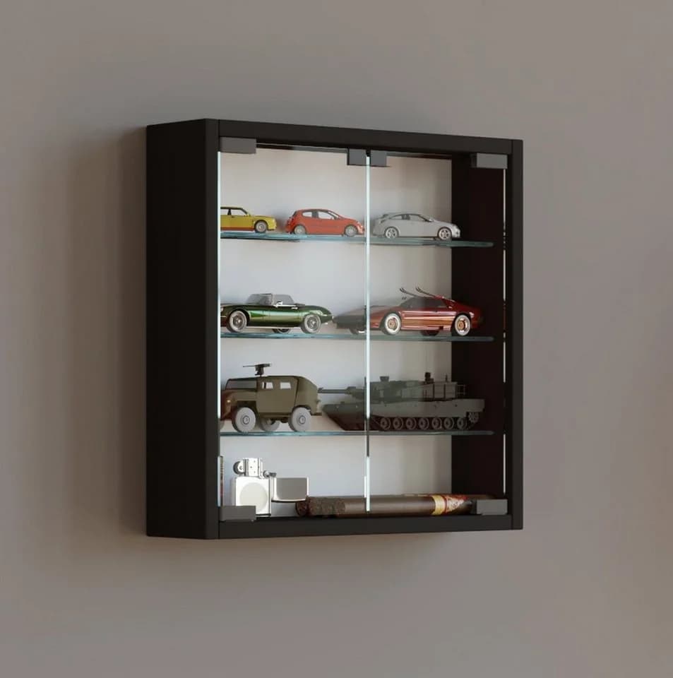 VCM Wandvitrine Mandosa S Schwarz - Bild 3