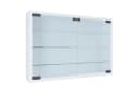 VCM Glasvitrine Wandvitrine Mandosa M Weiß ESG-Sicherheitsglas Bild 2