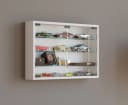 VCM Glasvitrine Wandvitrine Mandosa M Weiß ESG-Sicherheitsglas Bild 4