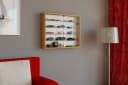 VCM Hängevitrine Mandosa L Glas Vitrinenschrank Braun Buche Bild 5