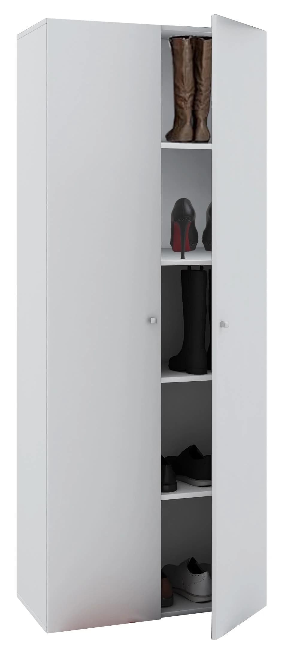 VCM Schuhschrank Vandol 5 Weiß 5 Fächer - Bild 2