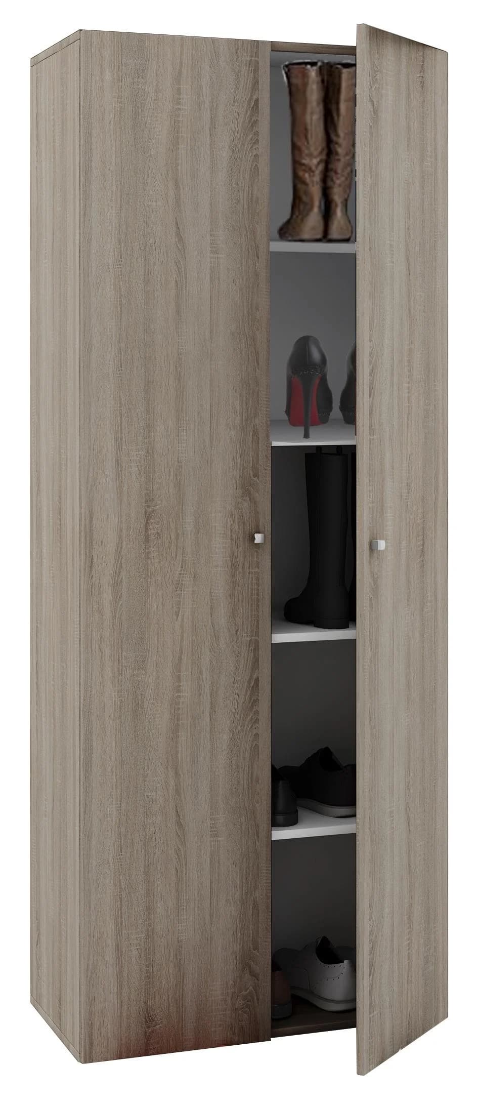 VCM Holz Schrank mit 5 Fächern und 2 Drehtüren - Bild 2
