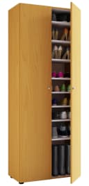 VCM Schuhschrank XXL Holz Buche 9 Fächer Bild 2
