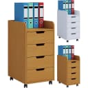 VCM Rollcontainer Konal Maxi mit 4 Schubladen Buche Bild 1
