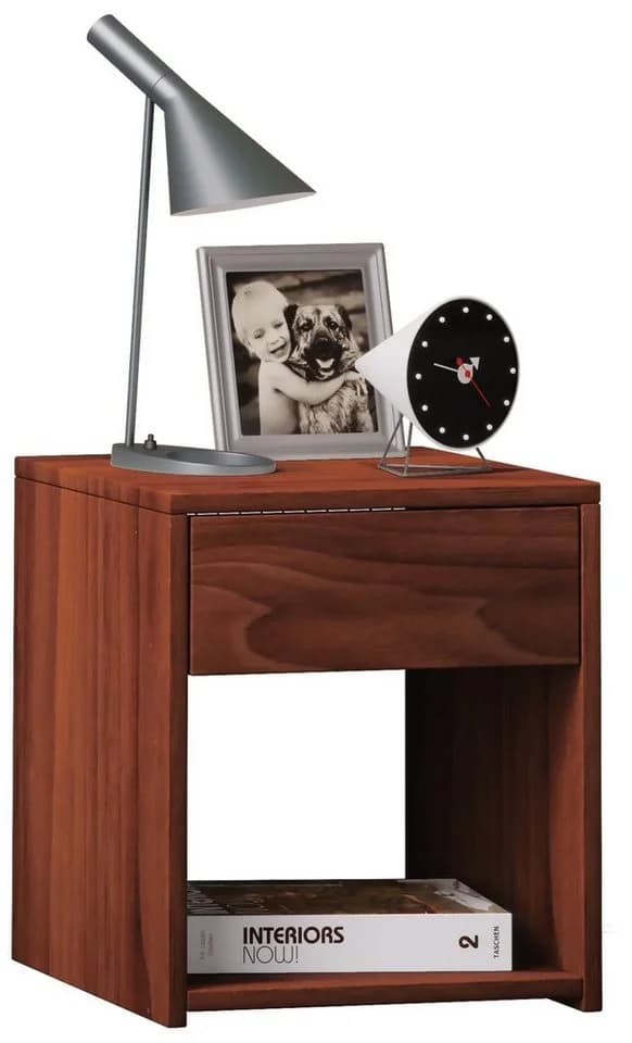 VCM Nachttisch Sledo Mini Braun Holzstruktur - Bild 2