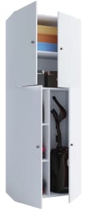 VCM Mehrzweckschrank Lona Weiß Holz 6 Fächer Bild 3