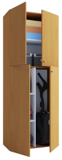 VCM Mehrzweckschrank Lona Holz Braun 6 Fächer Bild 2