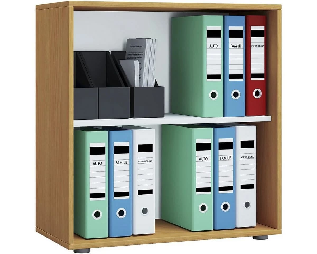 VCM Bücherregal Lona 2f Braun Holzoptik Büroregal - Bild 5