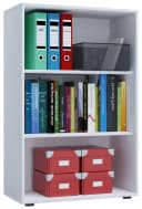 VCM Bücherregal Lona 3f Weiß Holzstruktur Büro Bild 3