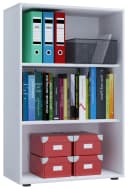 VCM Bücherregal Lona 3f Weiß Holzstruktur Büro Bild 5