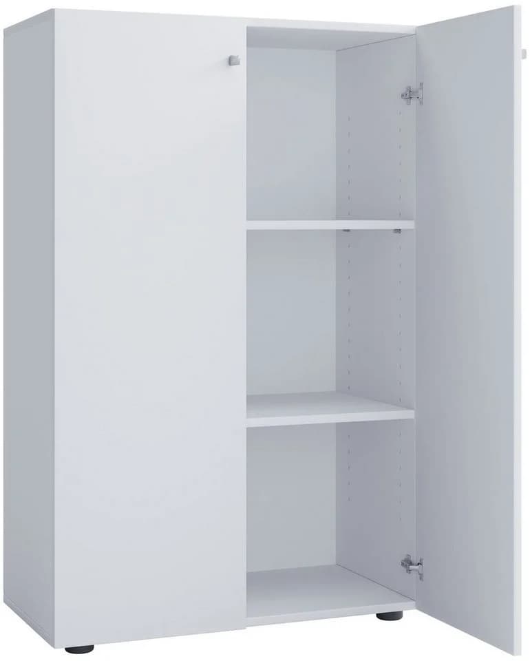VCM Aktenschrank Lona 3fach Weiß mit Drehtüren - Bild 2