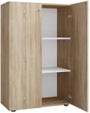 VCM Aktenschrank Lona 3fach mit Drehtüren Braun Bild 2