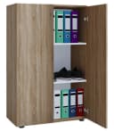 VCM Aktenschrank Lona 3fach mit Drehtüren Braun Bild 3