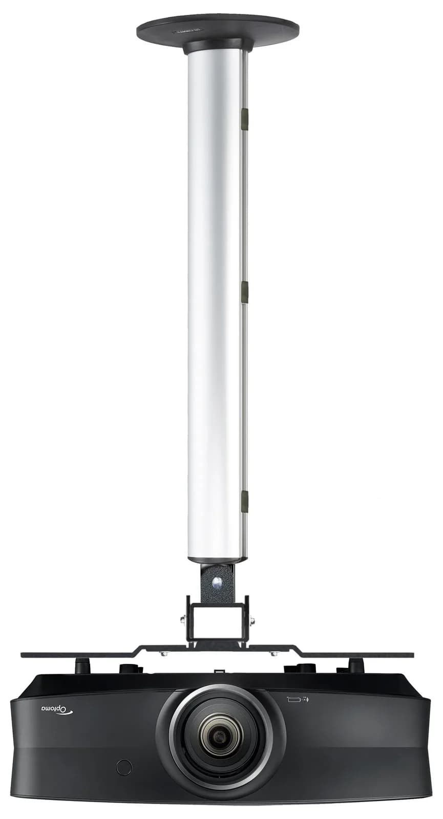 VCM Beamer-Deckenhalterung Silber Höhenverstellbar 70-125 cm