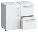 VCM Waschbeckenschrank Flandu Weiß 1 Tür 2 Schubladen Bild 2