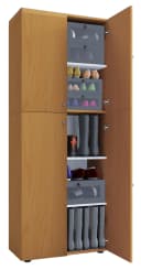 VCM Schuhschrank Lona 5 Braun Holz 5 Fächer Bild 3