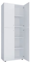 VCM Aktenschrank Lona Weiß 5 Fächer mit Drehtüren Bild 4