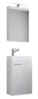 VCM Waschtisch-Set Slito 3-tlg. Weiß mit Spiegelschrank Bild 3