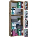 VCM Bücherregal Lona 5f Braun Holzstruktur Bild 1
