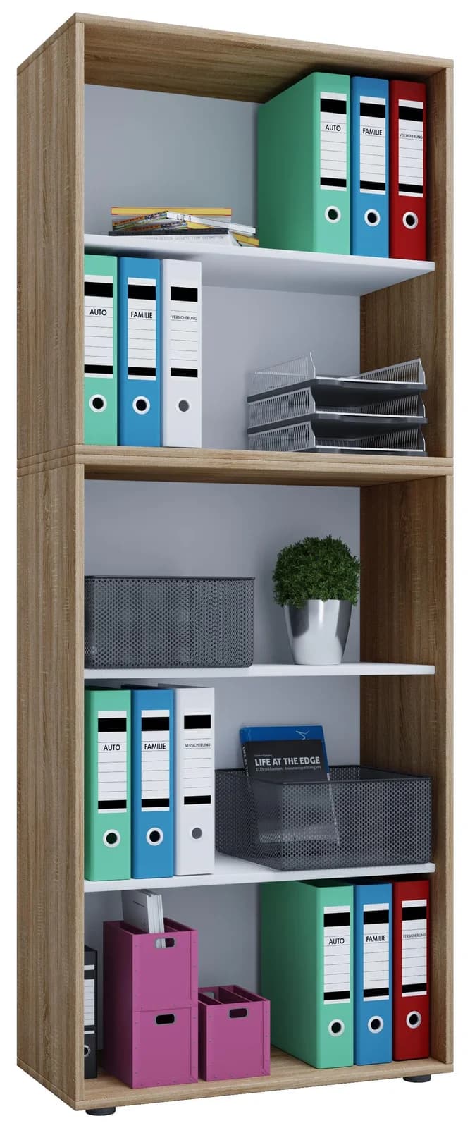 VCM Bücherregal Lona 5f Braun Holzstruktur - Bild 2