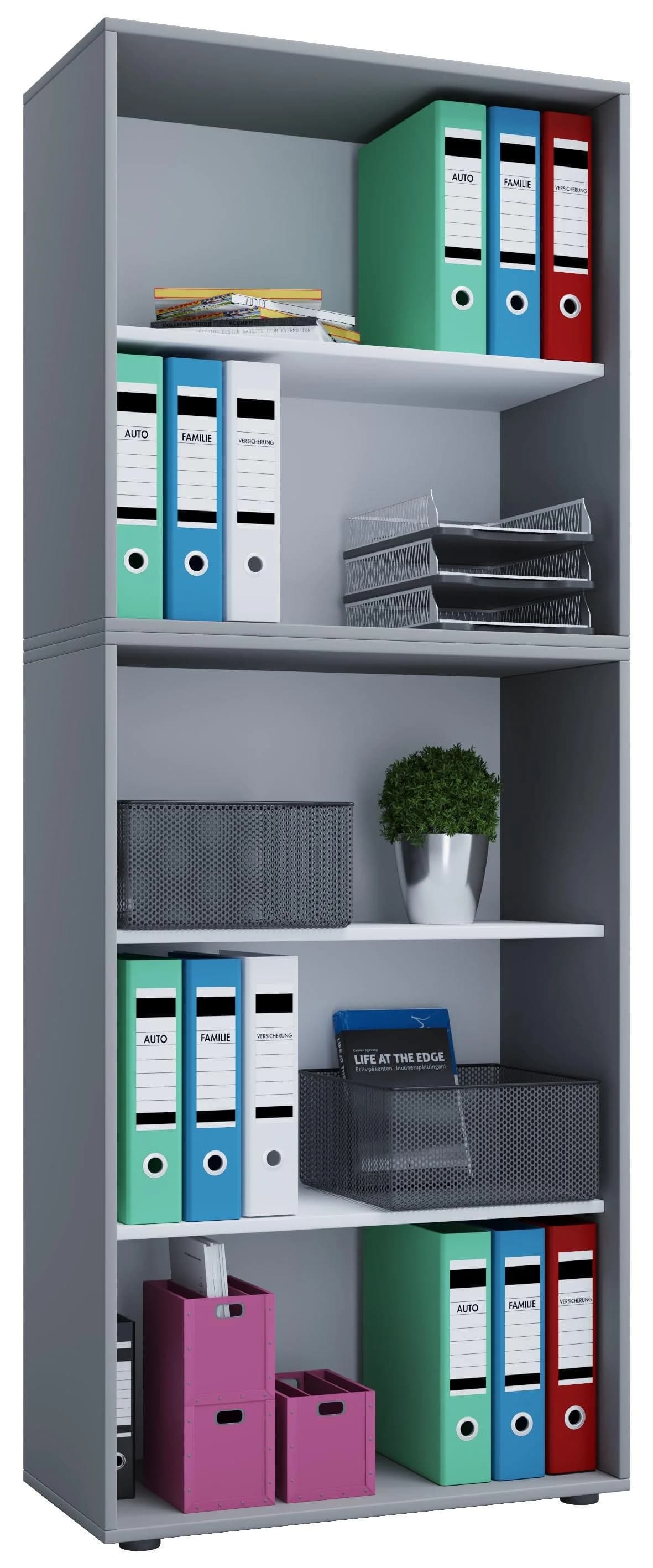 VCM Bücherregal Lona 5f Grau mit 5 Fächern - Bild 2