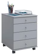 VCM Rollcontainer Lona Grau mit 4 Schubladen Bild 2