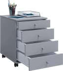 VCM Rollcontainer Lona Grau mit 4 Schubladen Bild 3