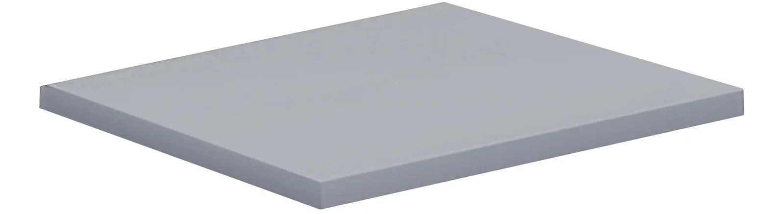VCM Eckplatte Schreibtisch Lona Grau 50x50 cm
