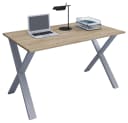 VCM Holz Schreibtisch Lona U Computertisch mit Metallfüßen Bild 2