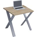 VCM Holz Schreibtisch Computertisch Metallfüße Bild 1