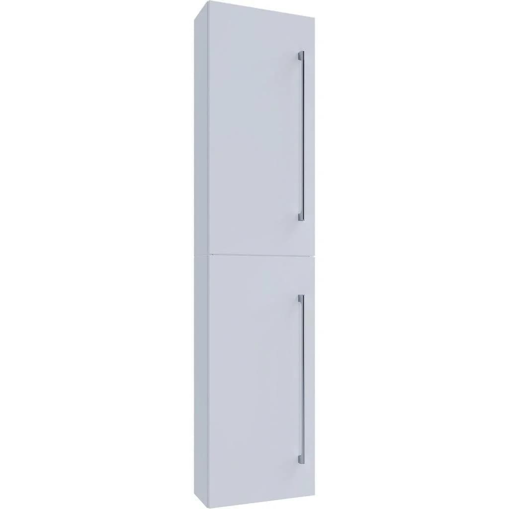 VCM Hochschrank Weiß Badmöbel 2 Türen Melamin - Bild 2