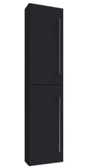 VCM Hochschrank Badinos 2 Schwarz 2-Türer Bild 4