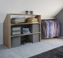 VCM Offener Kleiderschrank Dachschrägen Regal Sonoma-Eiche Bild 4