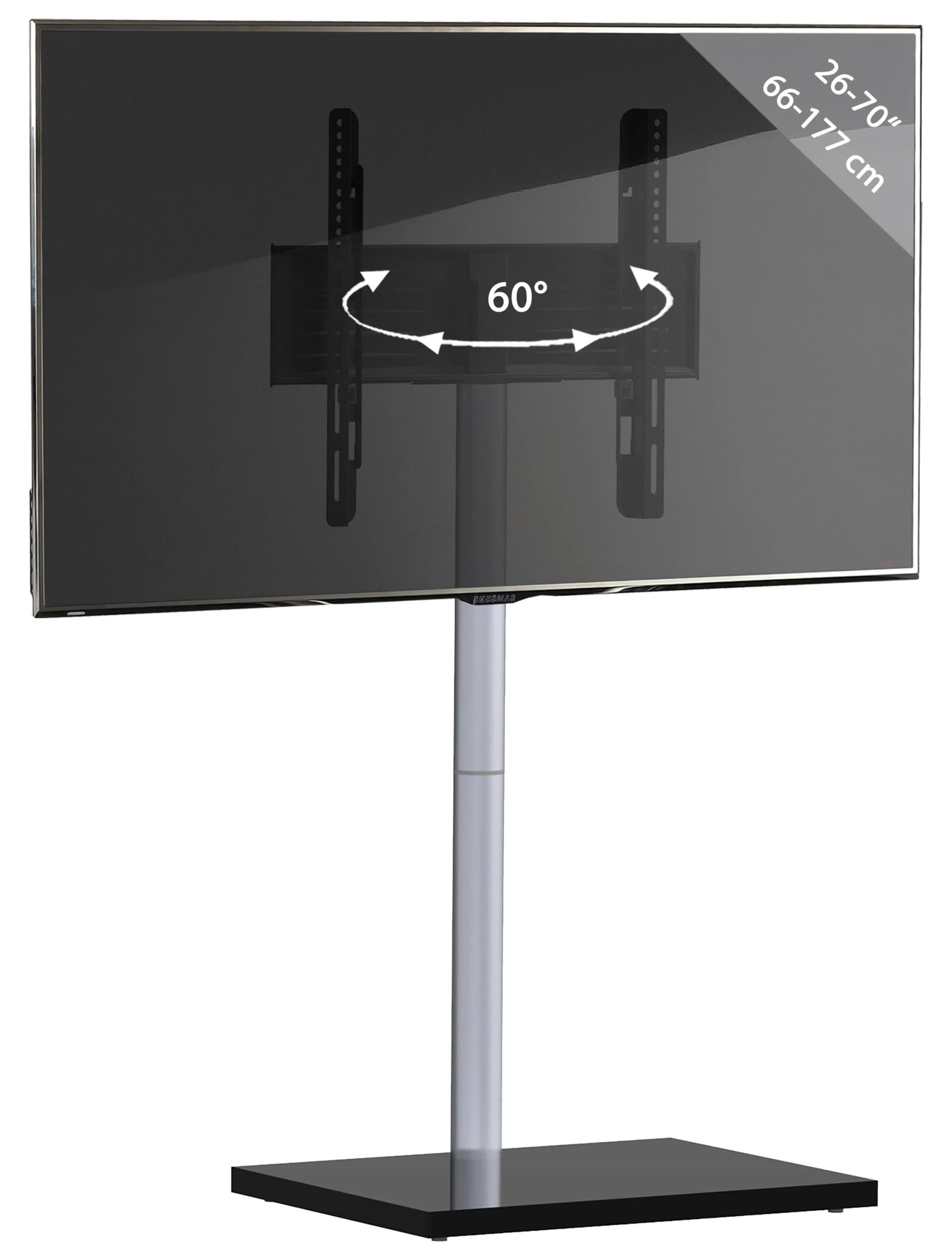 VCM TV Standfuß 26-70 Zoll VESA max. 400x400 bis 35 kg Fernseh Ständer schwenkbar aus Alu TV Bodenständer - Bild 2