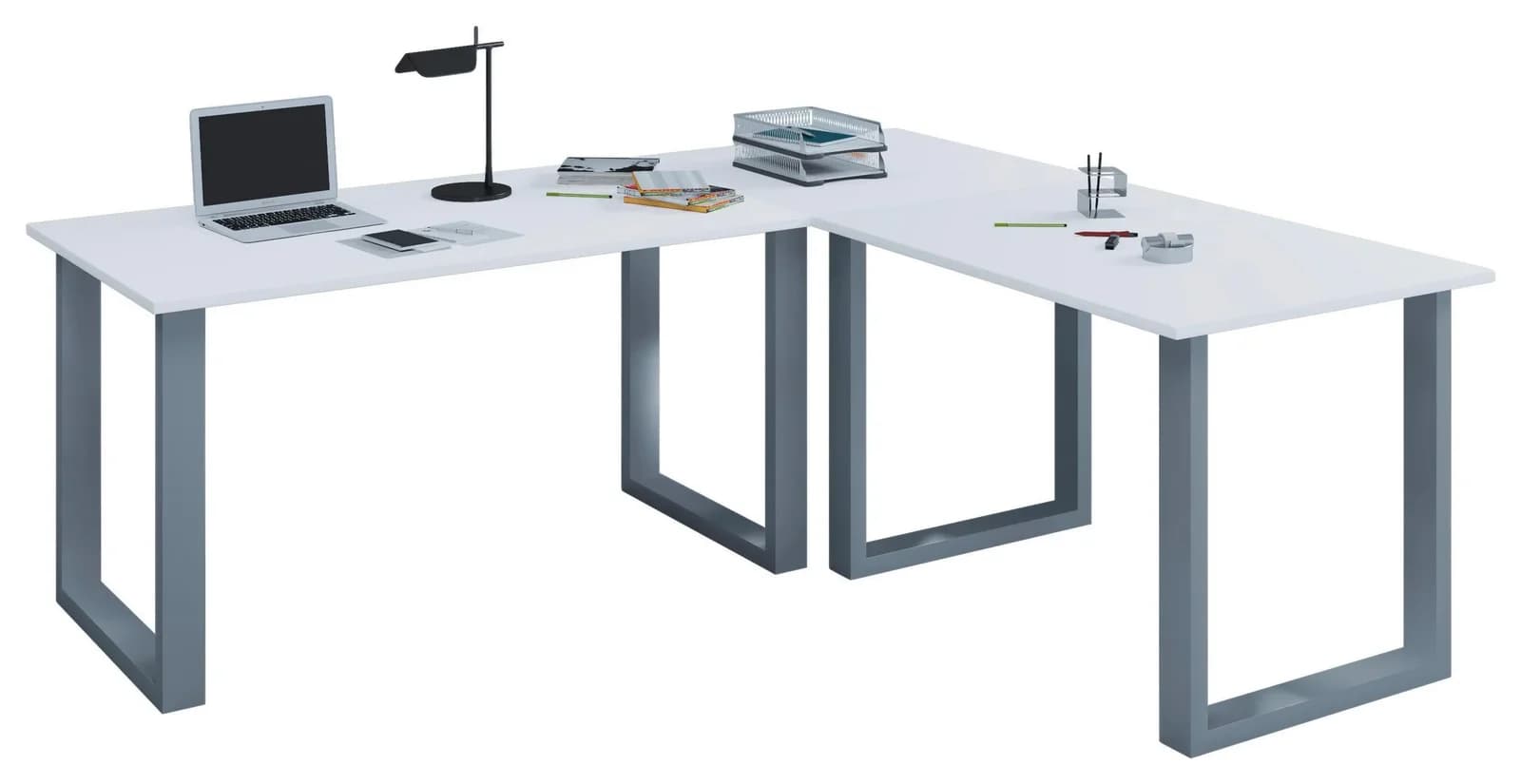 VCM Eckschreibtisch Lona Holzstruktur Nachbildung 190x130 cm - Bild 2