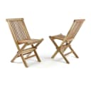 VCM 2er Set Kinder Klappstuhl Gartenstuhl Teak Holz Bild 1