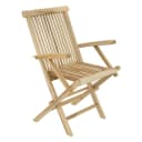 VCM 4er Gartenstuhl Set Hochlehner Klappstuhl Teak Holz Braun Bild 1