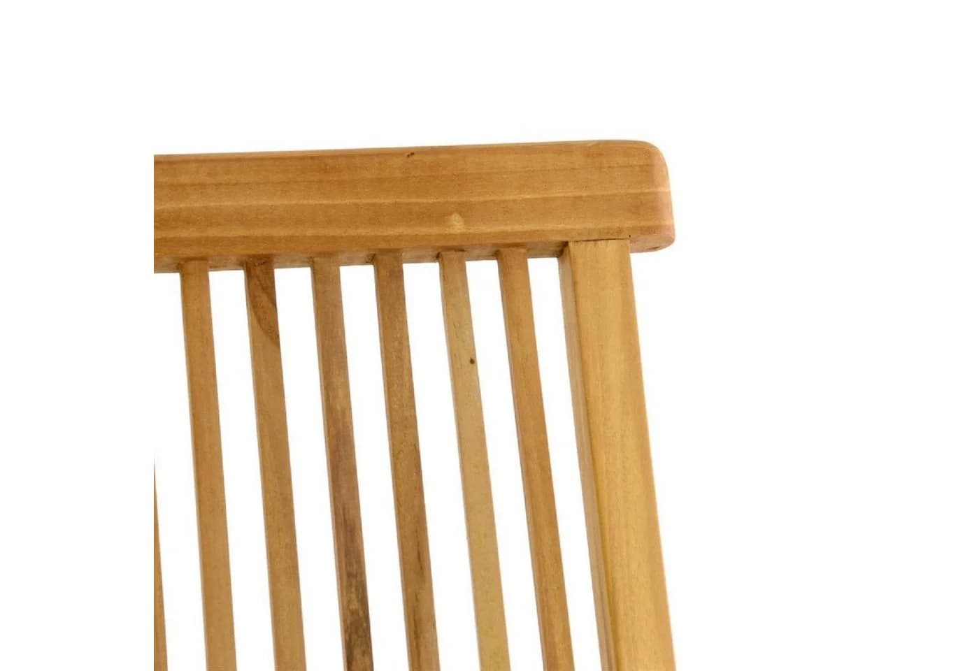 VCM Gartenstuhl Teak Holz Klappbar mit Armlehne Braun - Bild 2