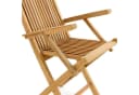 VCM 2er Set Gartenstuhl Teak Holz Klappbar Braun Bild 5