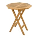 VCM Gartentisch Teakholz Achteckig Klappbar Braun Bild 1