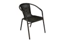 VCM Bistrostuhl Stapelbar Braun Polyrattan Gartenstuhl Bild 2
