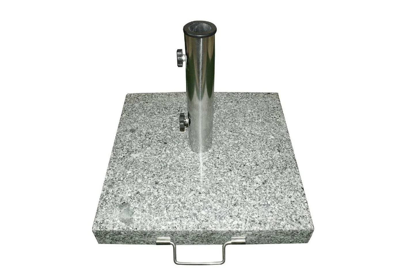 VCM Sonnenschirmständer 25 kg Granit Grau Eckig - Bild 3