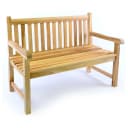 VCM 2-Sitzer Gartenbank Parkbank Teakholz Natur Bild 1