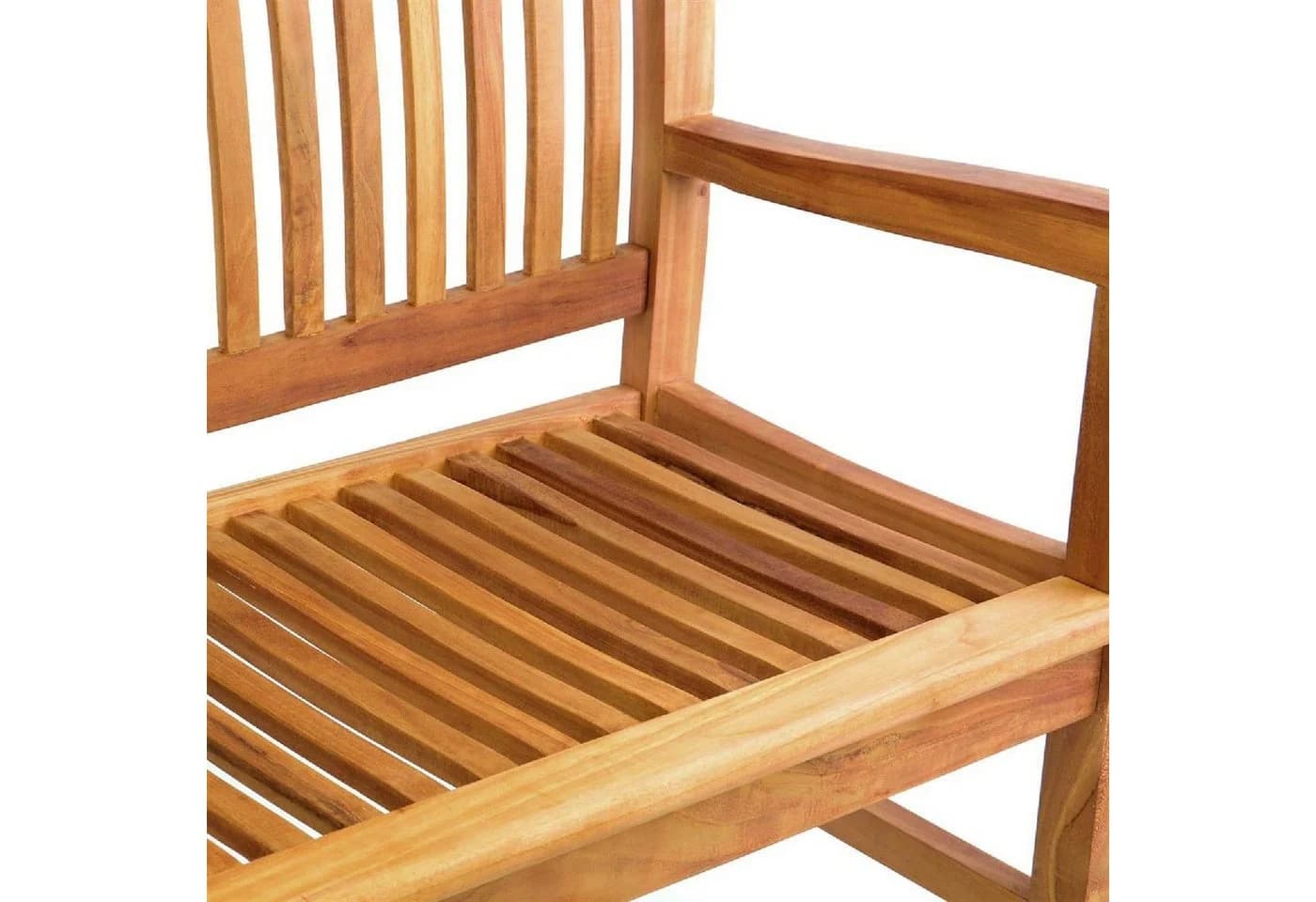 VCM 4-Sitzer Gartenbank Parkbank Teak Holz Braun Landhausstil - Bild 2